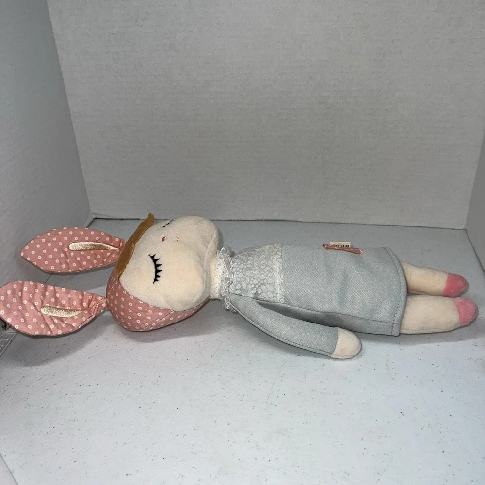 METOO Angela Plush Sleeping Girl Bunny Rabbit Baby Rag Doll Stuffed Animal